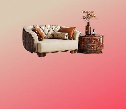 Classic sofa with good table